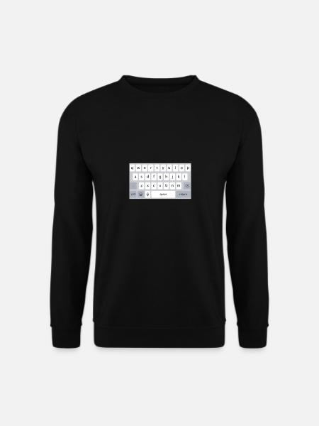 HANDY TASTATUR WEIß SMARTPHONE TELEFON TIPPEN - Unisex Pullover - Schwarz
