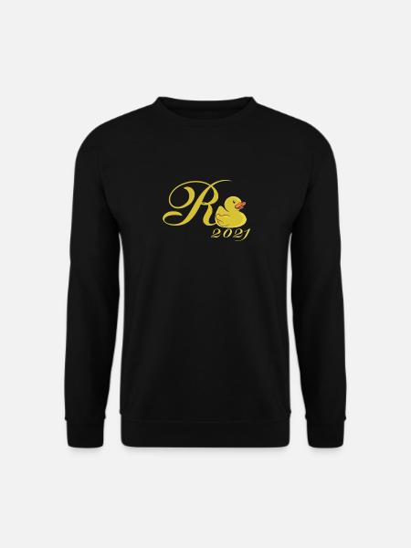 Rente Badeente Ruhestand Rentner 2021 Geschenk - Unisex Pullover - Schwarz