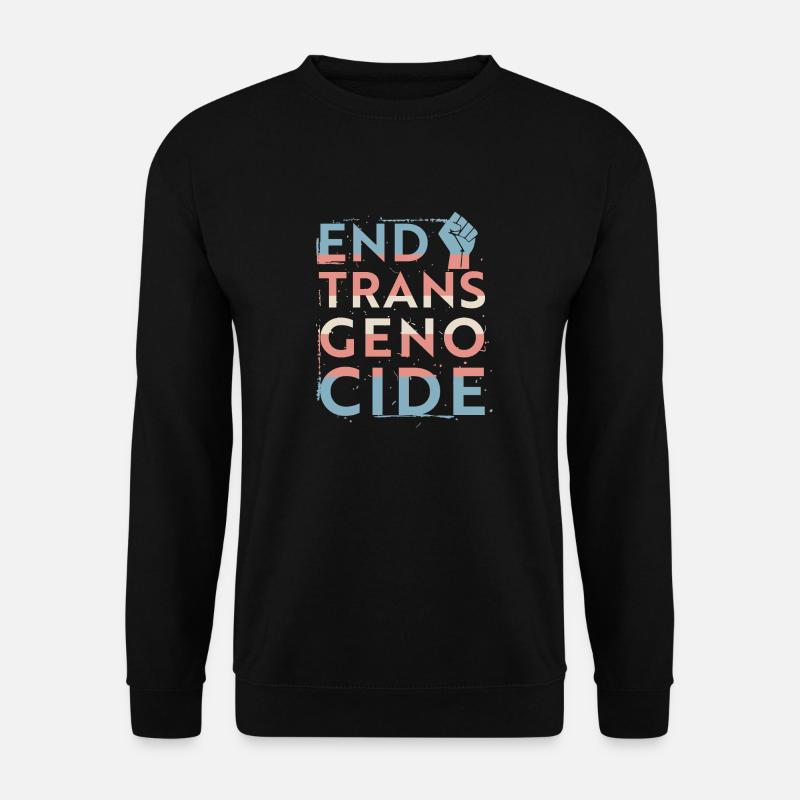 End trans genocide - Unisex Sweatshirt - black