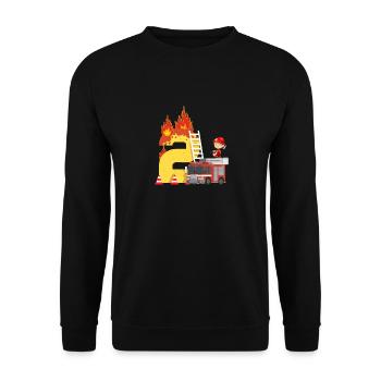Birthday gift for a 2 year old - Unisex Sweatshirt - black - Front - Alina (178cm) & Michal (187cm)