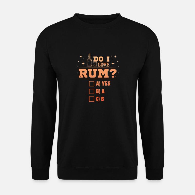Rum Trinker - Unisex Pullover - Schwarz