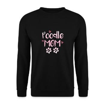 Pudel Mama - Unisex Pullover - Schwarz - Vorne - Alina (178cm) & Michal (187cm)