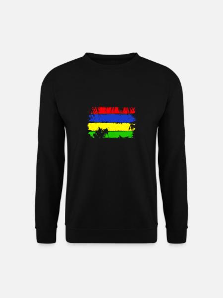 Mauritius Flag - Unisex Sweatshirt - black