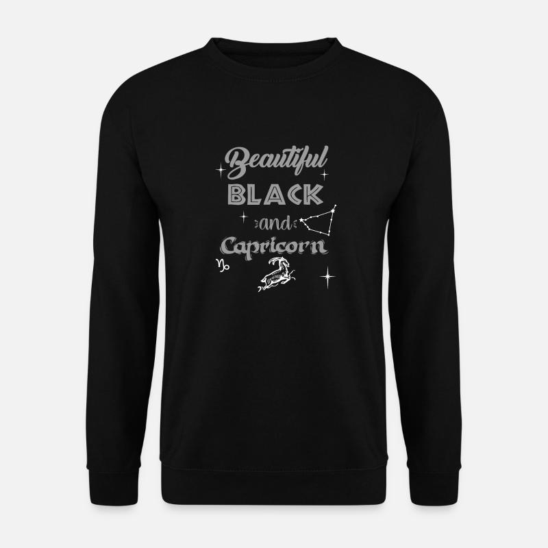 Schöne Schwarz & Steinbock - Unisex Pullover - Schwarz