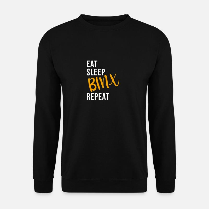 Eat Sleep BMX Repeat - Sweat-shirt Unisexe - noir