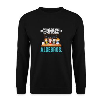 Maths drôle Maths Geek Pi Maxwell - Sweat-shirt Unisexe - noir - Devant - Alina (178cm) & Michal (187cm)