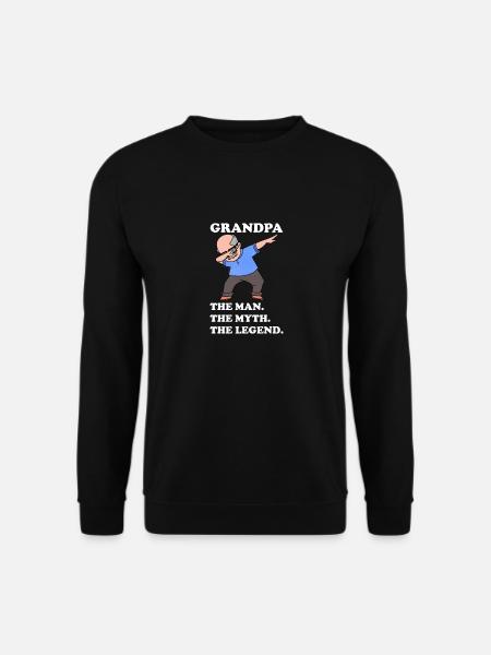 Opa Der Mann der Mythos die Legende - Unisex Pullover - Schwarz