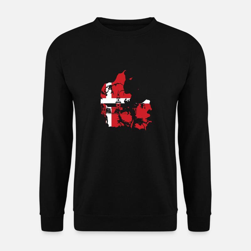 Denmark Flag - Unisex Sweatshirt - black