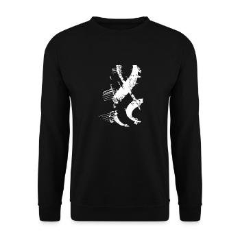 Clé de partition Musique Passion - Sweat-shirt Unisexe - noir - Devant - Alina (178cm) & Michal (187cm)