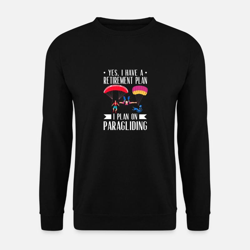 Gleitschirmfliegen Ruhestand - Unisex Pullover - Schwarz