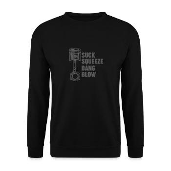 Drift Motorsport Auto Car Drift Drifting Fan - Unisex Sweatshirt - black - Front - Alina (178cm) & Michal (187cm)