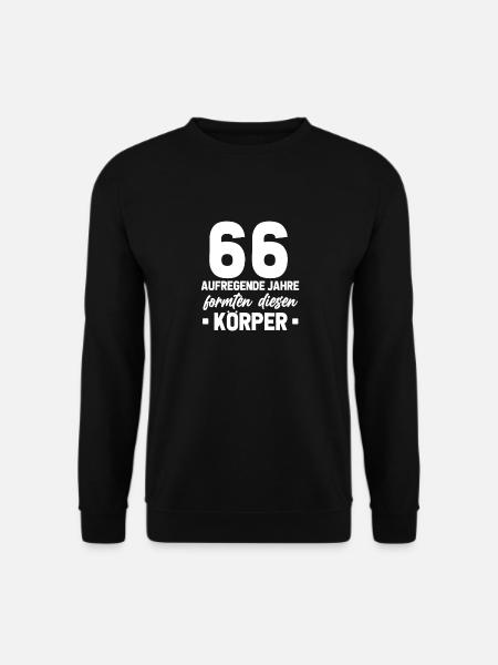 66. Geburtstag Geschenkidee 66 Jahre Alt Geschenk - Unisex Pullover - Schwarz