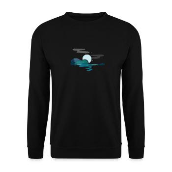 Guitar Lake Shadow Guitarist Lover Music - Unisex Pullover - Schwarz - Vorne - Alina (178cm) & Michal (187cm)