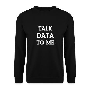 Data Science Statistics Data Scientist - Unisex Sweatshirt - black - Front - Alina (178cm) & Michal (187cm)