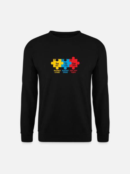 Autism Awareness elements - Unisex Sweatshirt - black