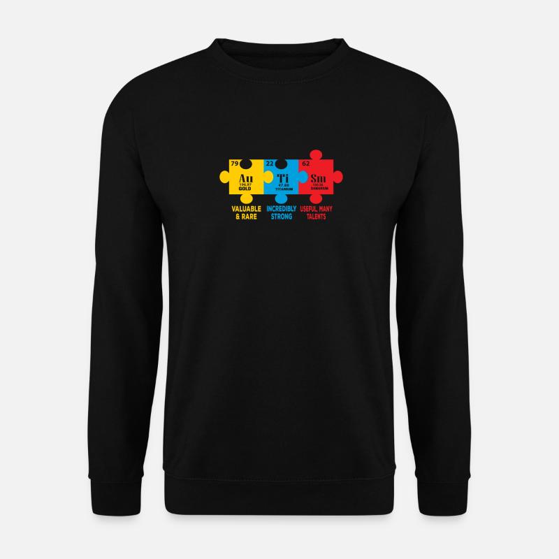 Autism Awareness elements - Unisex Pullover - Schwarz