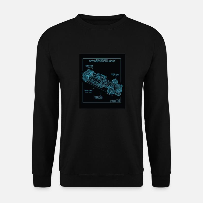 Rennauto Rennwagen Rennfahrzeug Rennfahrer - Unisex Pullover - Schwarz
