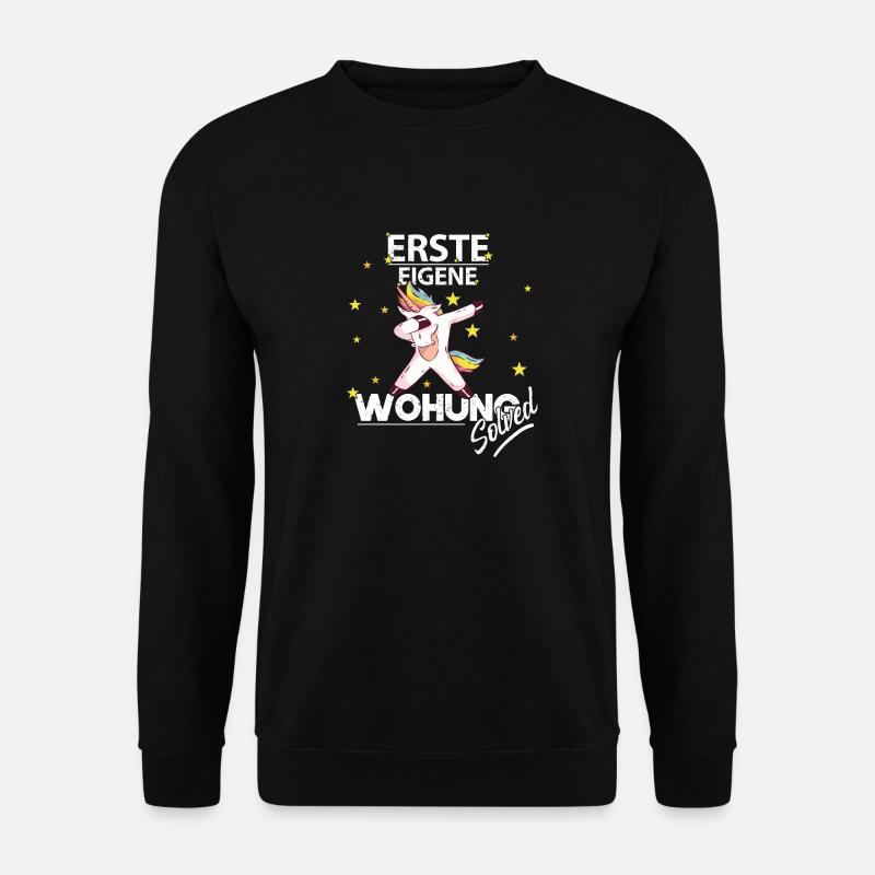 ERSTE EIGENE WOHNUNG SOLVED Einzug Umzug Geschenk - Unisex Pullover - Schwarz