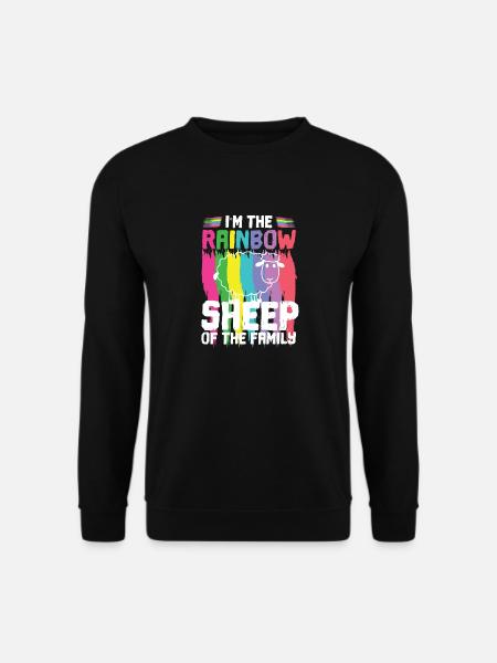 LGBTQ LGBT Regenbogen Schwul Gay Pride Lesbisch - Unisex Pullover - Schwarz