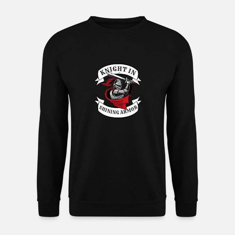 Ritter In Glänzender Rüstung Templar Ritter - Unisex Pullover - Schwarz