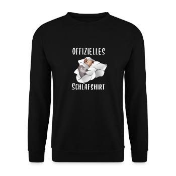 Chemise de sommeil avec deux pyjamas de loutre de loutre - Sweat-shirt Unisexe - noir - Devant - Alina (178cm) & Michal (187cm)