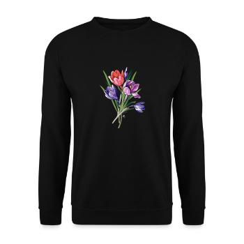 Crocus de l’image - Sweat-shirt Unisexe - noir - Devant - Alina (178cm) & Michal (187cm)