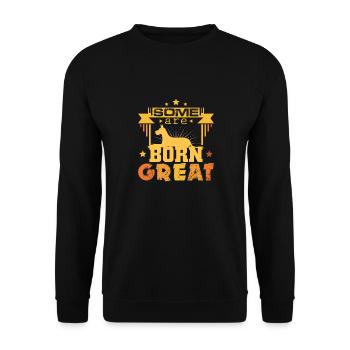 Deutsche Dogge - Sweat-shirt Unisexe - noir - Devant - Alina (178cm) & Michal (187cm)
