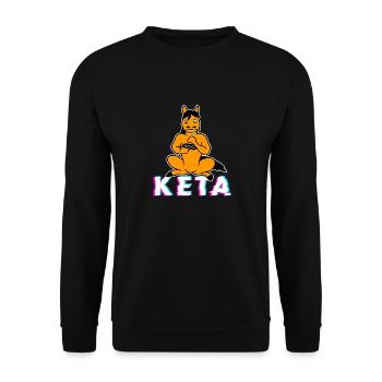 Ketamin Keta Druffi Pferd für Spicker und - Unisex Pullover - Schwarz - Vorne - Alina (178cm) & Michal (187cm)
