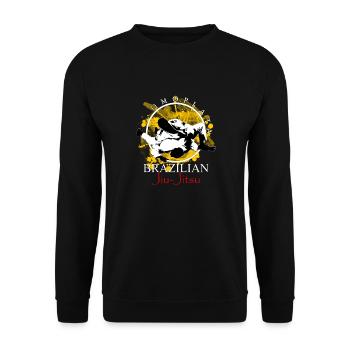 Omoplata - Bjj - Unisex Sweatshirt - black - Front - Alina (178cm) & Michal (187cm)