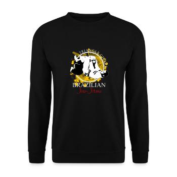 BJJ - Triangle - Brazilian Jiu-Jitsu - Unisex Sweatshirt - black - Front - Alina (178cm) & Michal (187cm)
