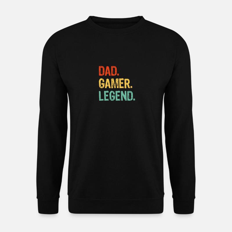 Dad Gamer Legend - Unisex Pullover - Schwarz