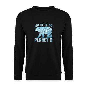 No Planet B - Unisex Pullover - Schwarz - Vorne - Alina (178cm) & Michal (187cm)