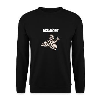 Aquarist Aquarium Fisch - Unisex Pullover - Schwarz - Vorne - Alina (178cm) & Michal (187cm)