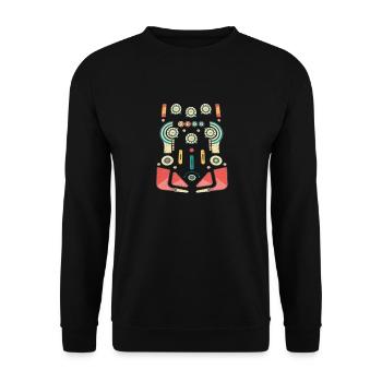 Cool rétro flipper arcade - flipper arcade machine - Sweat-shirt Unisexe - noir - Devant - Alina (178cm) & Michal (187cm)