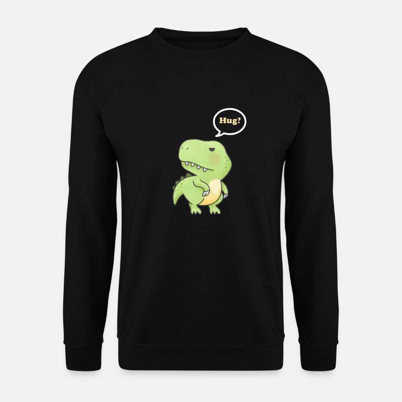 Cute T-Rex Hug - Unisex Sweatshirt - black