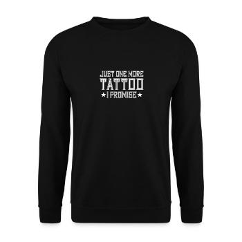 Nur noch ein Tattoo - Tattoo Tätowierung Inked - Unisex Pullover - Schwarz - Vorne - Alina (178cm) & Michal (187cm)