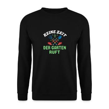 Garten und Gärtner Geschenk - Unisex Pullover - Schwarz - Vorne - Alina (178cm) & Michal (187cm)