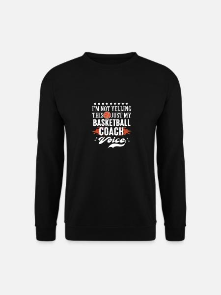 Basketball-Trainer Stimme Im nicht schreien - Unisex Pullover - Schwarz