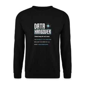 Daten-Engineering Datenanalyse - Unisex Pullover - Schwarz - Vorne - Alina (178cm) & Michal (187cm)