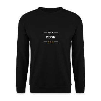 Représente la ville de Dijon ! - Sweat-shirt Unisexe - noir - Devant - Alina (178cm) & Michal (187cm)