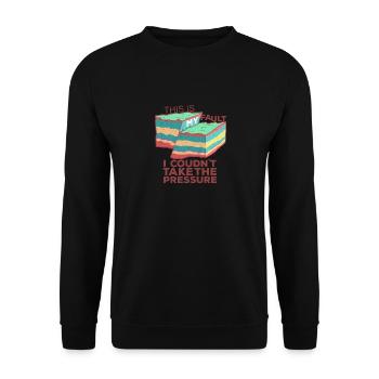 Drôle de T-shirt pun géologue | « C’est ma fille - Sweat-shirt Unisexe - noir - Devant - Alina (178cm) & Michal (187cm)