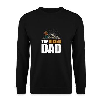 Le Hiking papa randonnée papa fête des pères anniversaire - Sweat-shirt Unisexe - noir - Devant - Alina (178cm) & Michal (187cm)