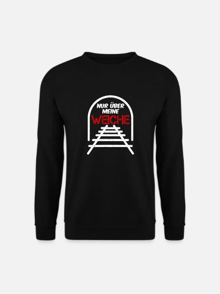 Eisenbahn Spruch Lokführer Eisenbahner Geschenk - Unisex Pullover - Schwarz