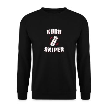 Kubb sniper kubb yard game player - Unisex Sweatshirt - black - Front - Alina (178cm) & Michal (187cm)