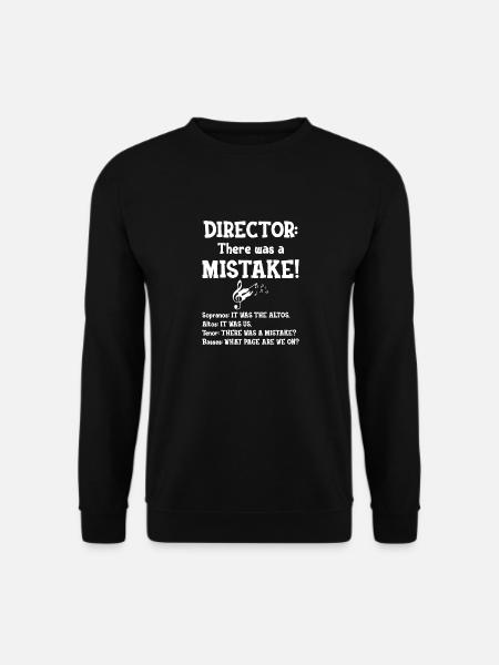 Drôle de chef de choeur Sopran Alt Tenor Bass - Sweat-shirt Unisexe - noir