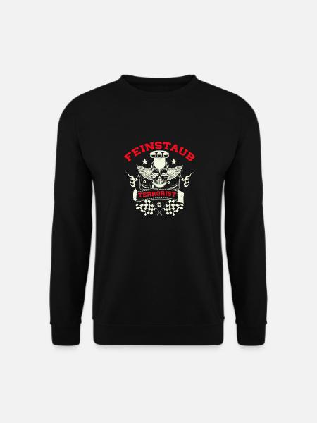 Feinstaub Terrorist Führerschein Bestanden Spruch - Unisex Pullover - Schwarz