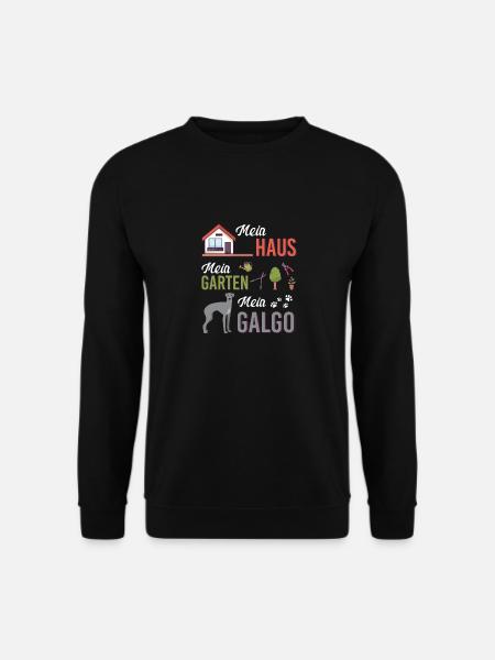 Galgo Garten Hobbygärtner Eigenheim Geschenkidee - Unisex Pullover - Schwarz