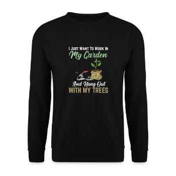 Gardening, Gardening, Gardener, Gardener - Unisex Sweatshirt - black - Front - Alina (178cm) & Michal (187cm)