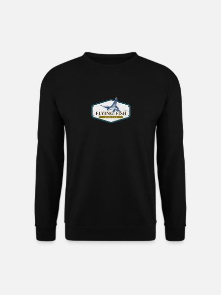 Flying Fish Spotter Plane Spotter Parody Funny Fun - Unisex Pullover - Schwarz
