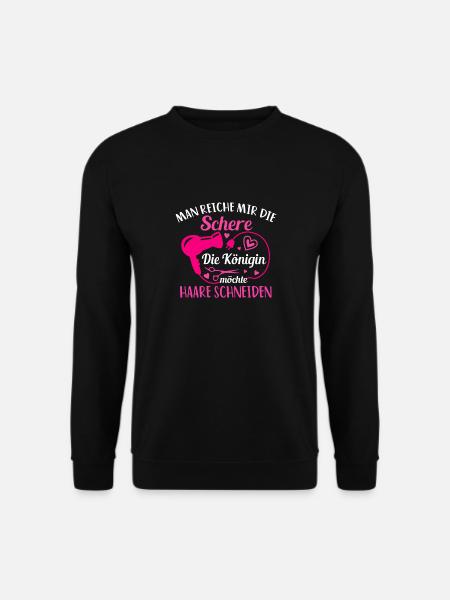 Hairstylist Haare Schneiden Friseur Lehrling - Unisex Pullover - Schwarz